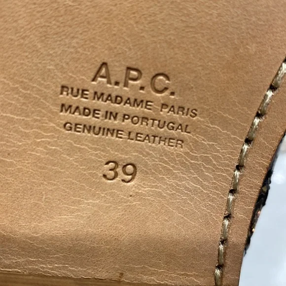New A.P.C .Style F5-1008 ankle boots SNAKE MUTICO tan size 9 ⭐️⭐️⭐️⭐️⭐️ - Picture 14 of 17